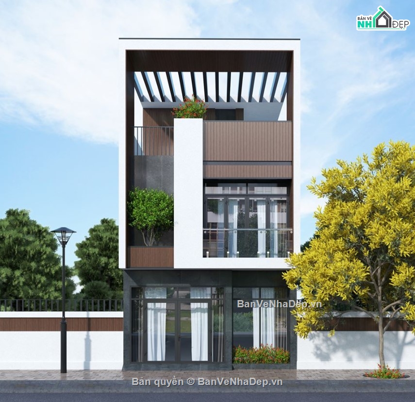 nhà phố đẹp,nhà phố 3 tầng đẹp,nhà phố 3 tầng