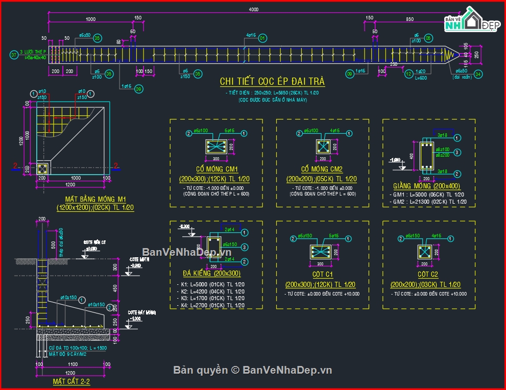 Bản vẽ nhà ống đẹp,Bản vẽ 2 tầng mái thái,Bản vẽ mái thái đẹp