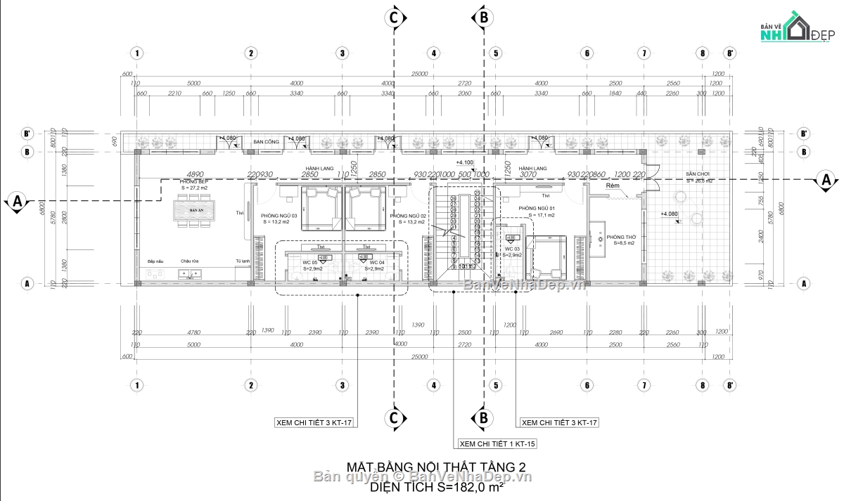 File cad,Nhà phố,Nhà 2 tầng,kiến trúc 3 tầng,3D,điện