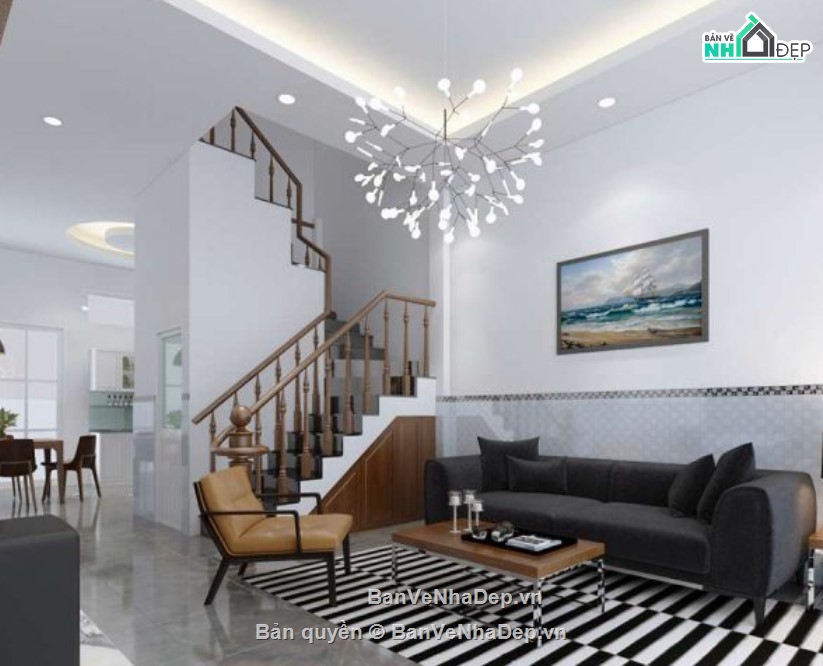 nhà phố 2 tâng,nhà phố 2 tầng 5x12m,nhà phố 2 tầng