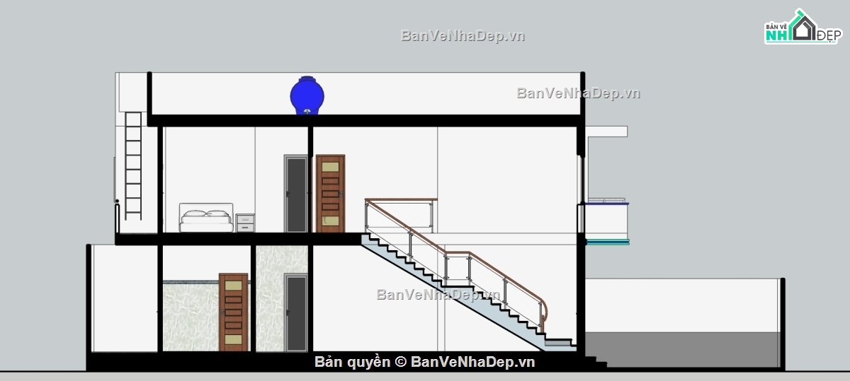 Sketchup nhà phố,Sketchup nội thất,Mẫu nhà phố,Model Sketchup nhà phố,File sketchup nhà phố