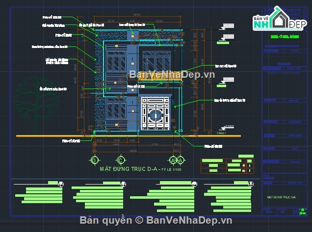 nhà phố 2 tầng,file cad nhà phố 2 tầng,bản vẽ nhà phố 2 tầng,cad nhà phố 2 tầng