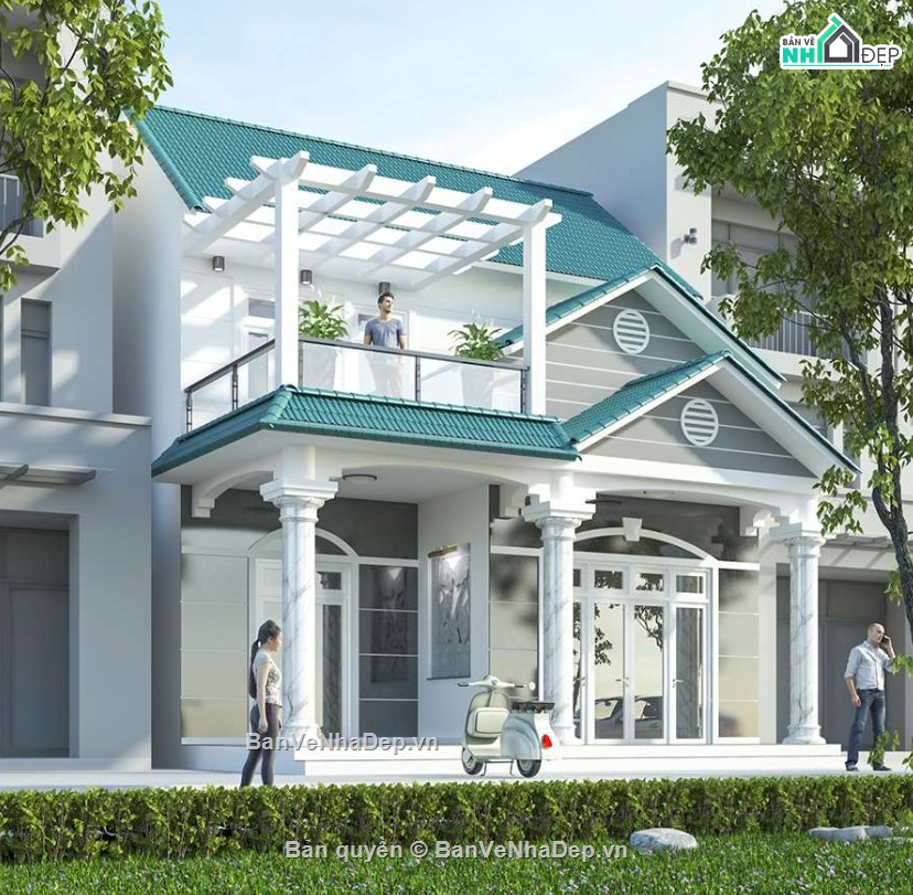 nhà phố  2 tầng,nhà phố 8x10m,nhà phố 2 tâng