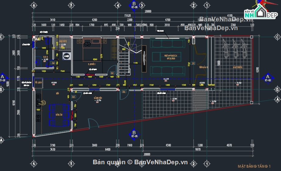 Bản vẽ nhà phố 2 tầng,bản vẽ kiến trúc nhà phố 2 tầng,nhà phố 2 tầng,nhà phố 2 tầng rộng 9m,nhà phố 2 tầng đẹp,bản vẽ nhà phố đẹp