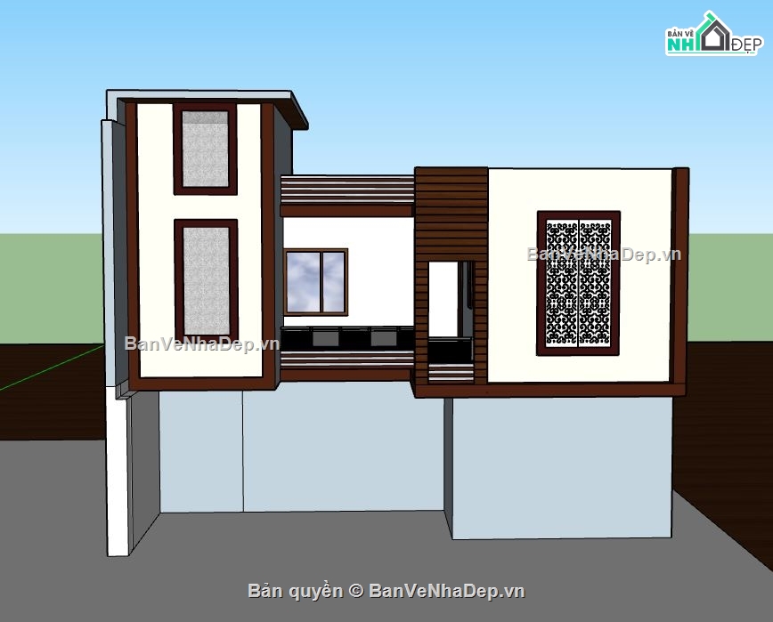 su nhà phố,model su nhà phố,file sketchup nhà phố