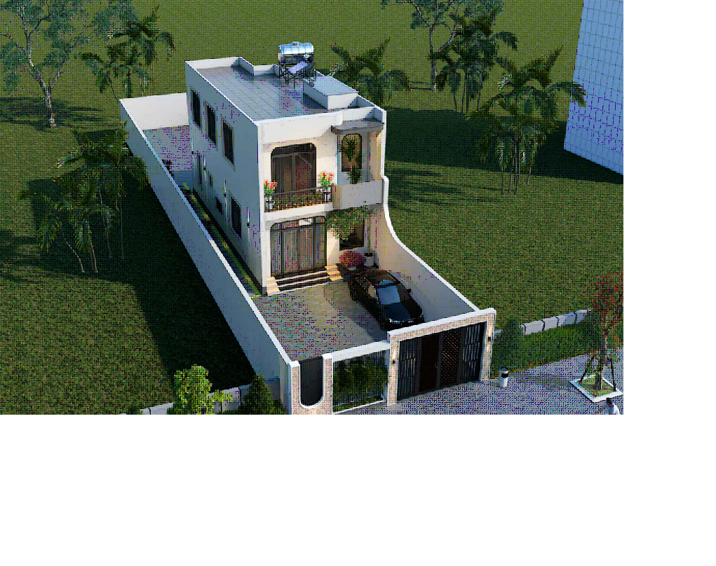 Nhà phố 2 tầng hiện đại,Nhà phố,bản vẽ nhà phố,kiến trúc nhà phố đẹp