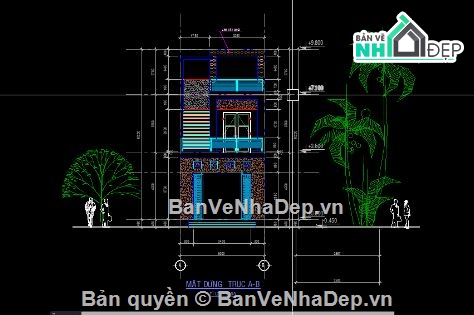 nhà phố 2 tầng,file cad nhà phố 2 tầng,nhà phố 2 tầng file cad,cad nhà phố 2 tầng