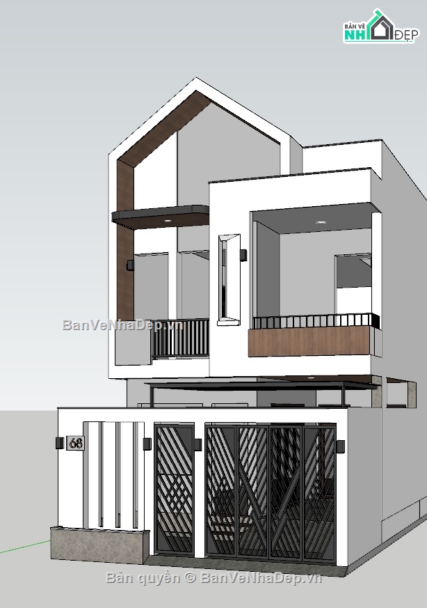 Nhà phố 2 tầng 6.2x18m,Nhà phố 2 tầng hiện đại,Nhà phố 2 tầng 3 phòng ngủ