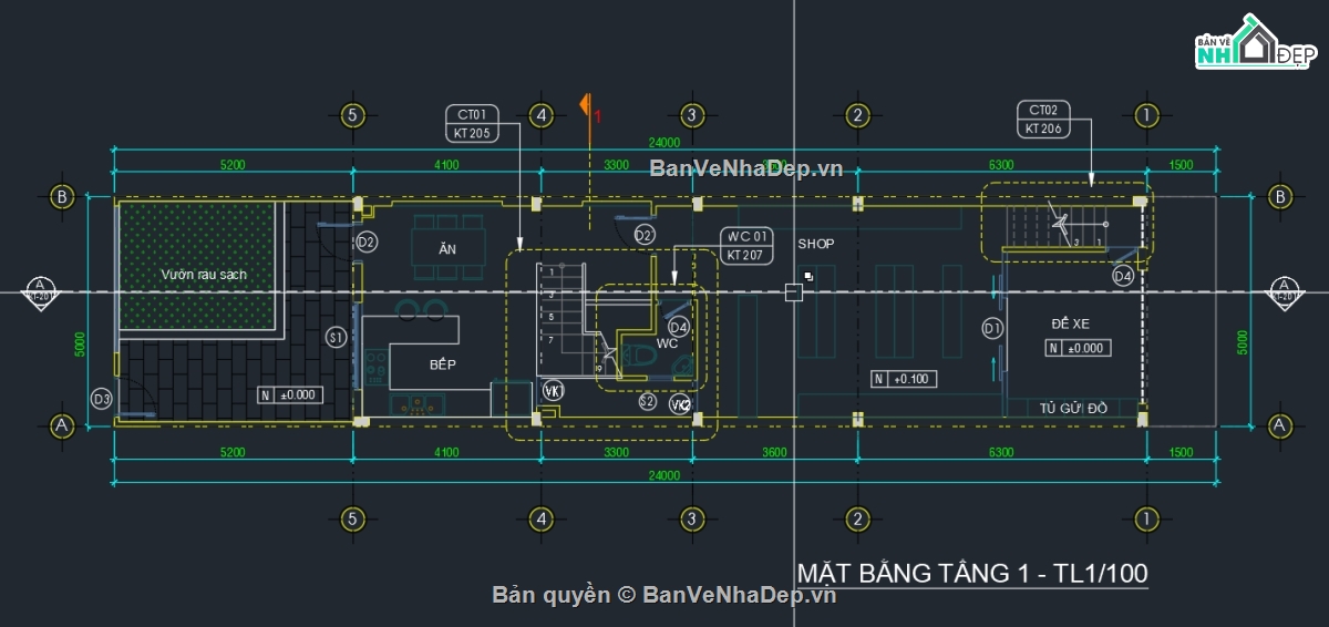 nhà phố 3 tầng + 1 tum,nhà phố 3 tầng,nhà phố 3 tầng 1 tum,file cad nhà phố,bản vẽ nhà phố