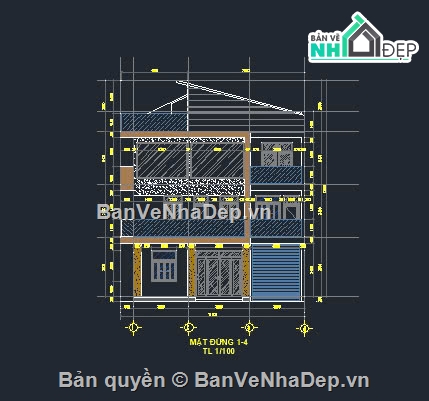 Bản vẽ nhà phố 3 tầng,Thiết kế nhà phố,Nhà phố 3 tầng đẹp,nahf phố 3 tầng