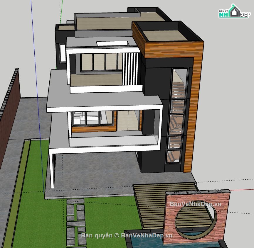 sketchup Nhà phố 3 tầng,nhà phố 3 tầng model su,file sketchup nhà phố 3 tầng,nhà phố 3 tầng file su,nhà phố 3 tầng sketchup,nhà phố 3 tầng