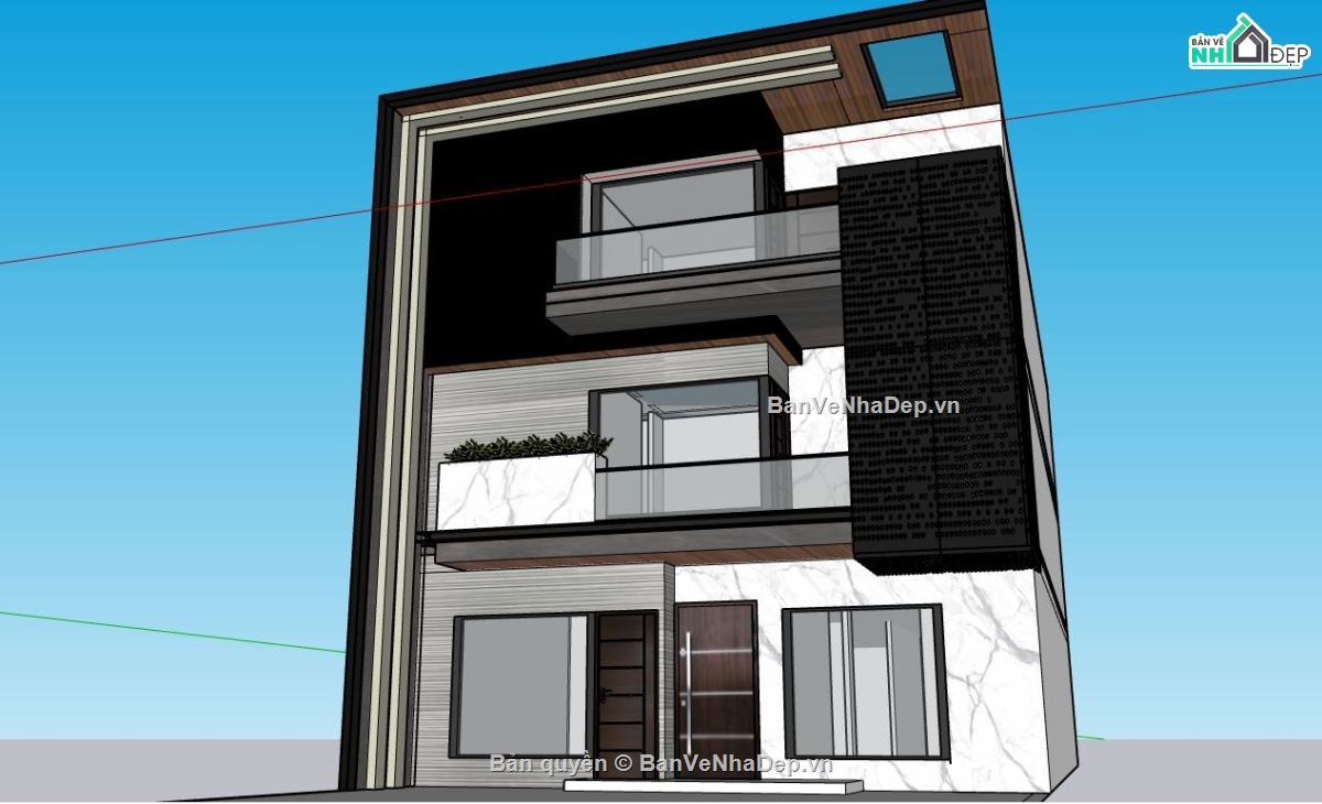 nhà phố 3 tầng,nhà 3 tầng,file nhà 3 tầng,su nhà 3 tầng