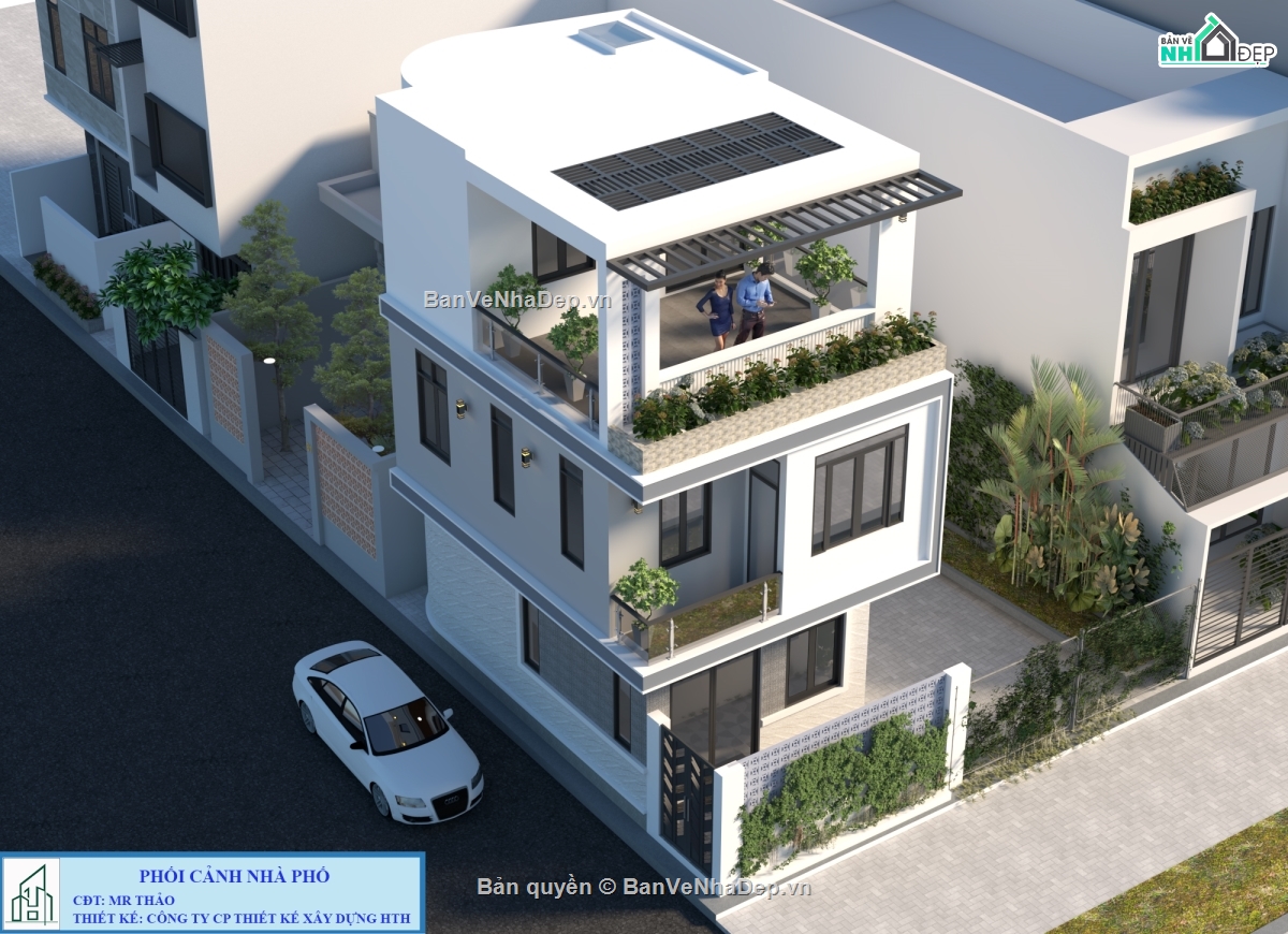 nhà phố 3 tầng,Mẫu nhà phố 3 tầng 5.3x9m,Sketchup nhà 3 tầng,Bản vẽ kiến trúc nhà phố 3 tầng,kiến trúc 3 tầng,Nhà phố