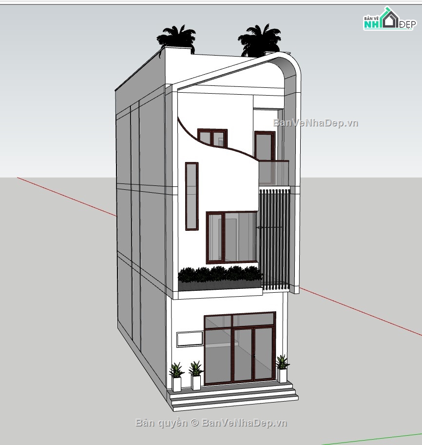 nhà phố 3 tầng,su nhà phố 3 tầng,model su nhà phố 3 tầng