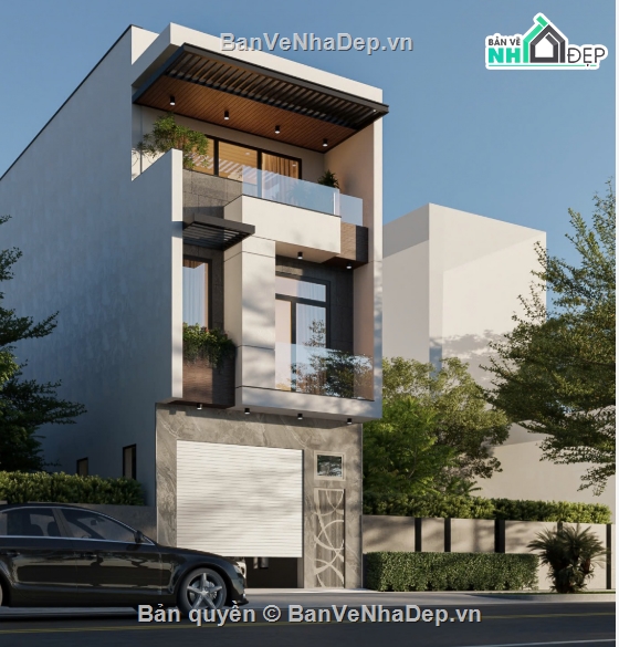 Nhà 3 tầng đẹp,nhà phố 3 tầng cad,cad nhà phố 3 tầng,nhà phố 3 tầng file cad