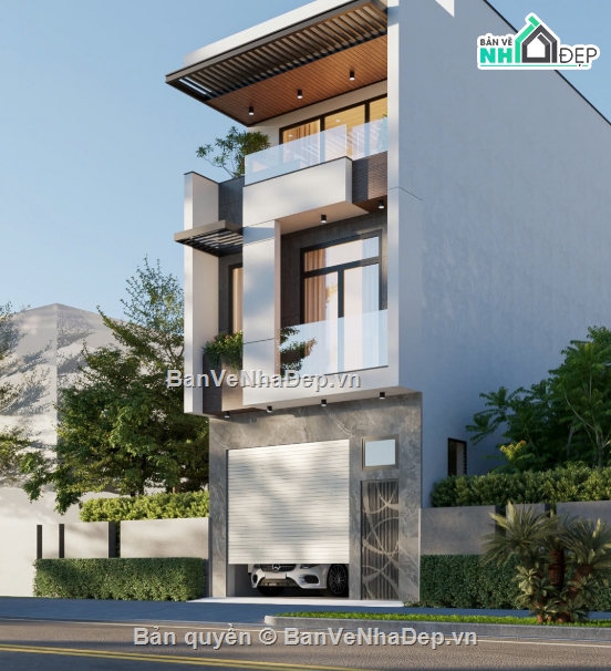 Nhà 3 tầng đẹp,nhà phố 3 tầng cad,cad nhà phố 3 tầng,nhà phố 3 tầng file cad