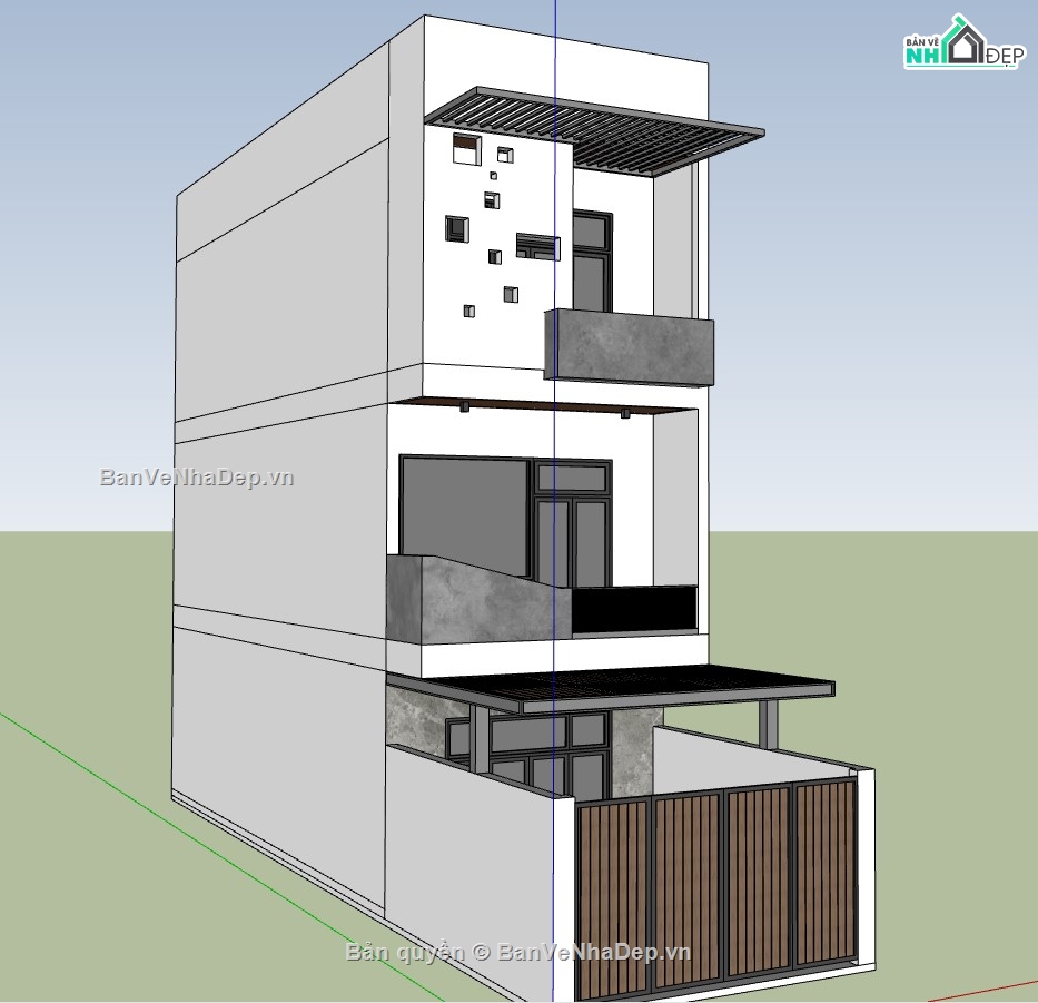 nhà phố 3 tầng,mẫu nhà đẹp,nhà phố đẹp