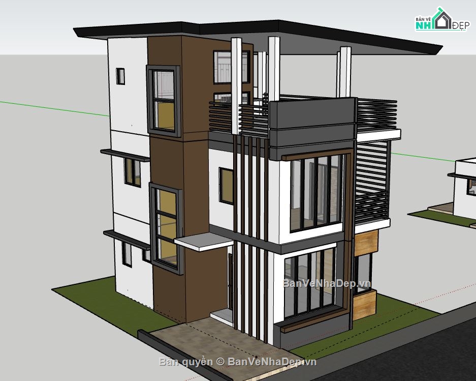 file su nhà phố 3 tầng,nhà phố 3 tầng file su,sketchup nhà phố 3 tầng,file sketchup nhà phố 3 tầng,nhà phố 3 tầng model su