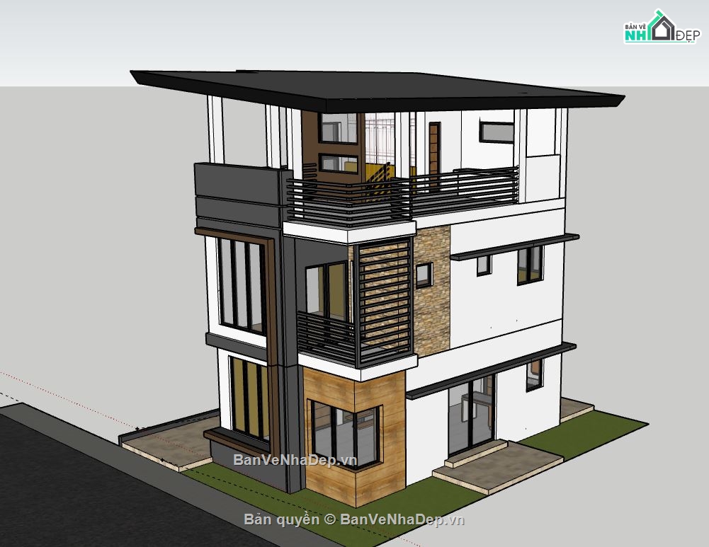 file su nhà phố 3 tầng,nhà phố 3 tầng file su,sketchup nhà phố 3 tầng,file sketchup nhà phố 3 tầng,nhà phố 3 tầng model su