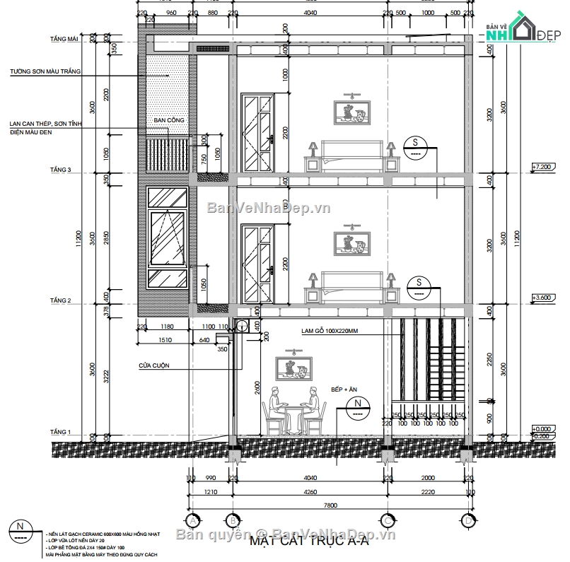 nhà phố 3 tầng,kiến trúc nhà phố,bản vẽ kiến trúc nhà phố,bản vẽ nhà phố đẹp,bản vẽ nhà phố