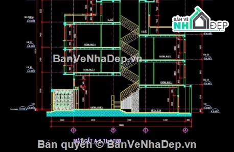 Nhà phố hiện đại,Nhà phố,nhà phố 4 tầng,cad nhà phố 4 tầng