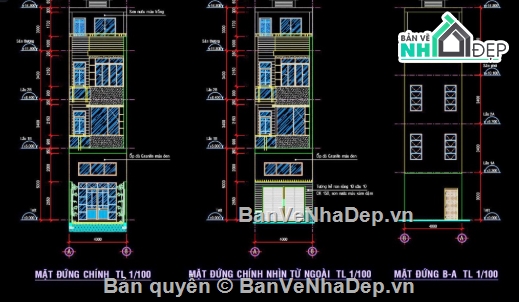 Nhà phố hiện đại,Nhà phố,nhà phố 4 tầng,cad nhà phố 4 tầng