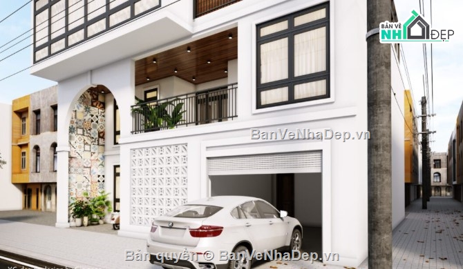 nhà phố 3 tầng,mẫu nhà phố đẹp,mẫu nhà 3 tầng