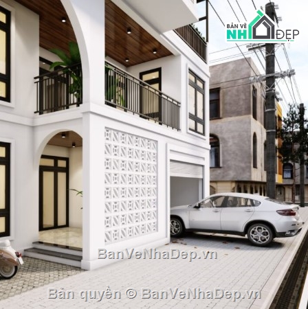 nhà phố 3 tầng,mẫu nhà phố đẹp,mẫu nhà 3 tầng