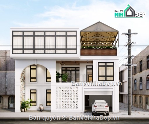 nhà phố 3 tầng,mẫu nhà phố đẹp,mẫu nhà 3 tầng