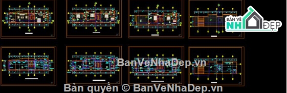 Nhà phố,nhà phố 3 tầng,file cad nhà phố 3 tầng