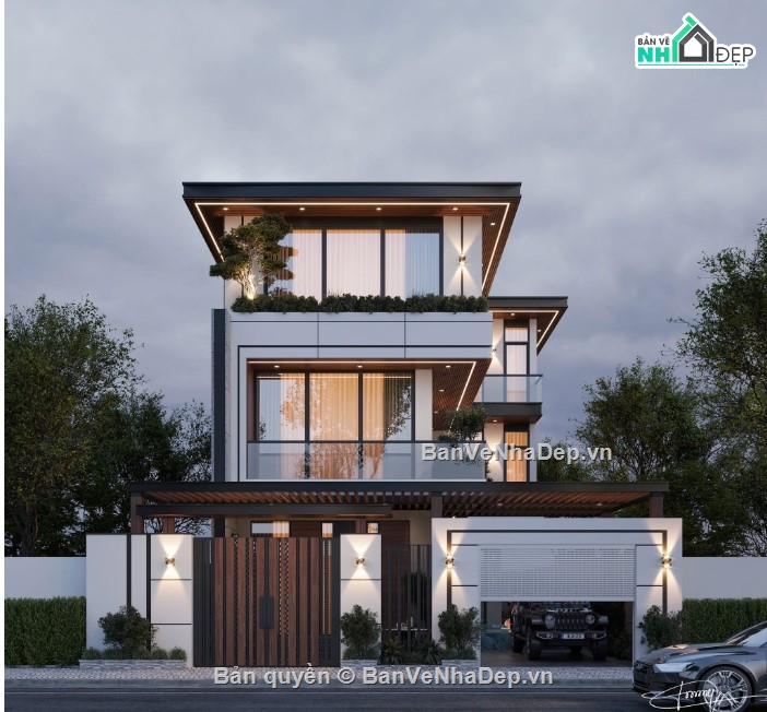 mẫu nhà phố sang trọng,nhà phố 3 tầng,mẫu nhà phố 3 tầng