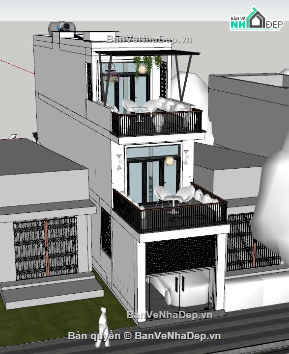 Nhà phố 3 tầng,Nhà 3 tầng hiện đại,bản vẽ nhà phố 3 tầng,nhà phố 3 tầng cad
