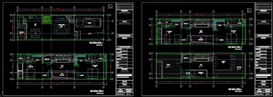 Nhà phố 4 tầng,cad nhà phố 4 tầng,file cad nhà phố 4 tầng