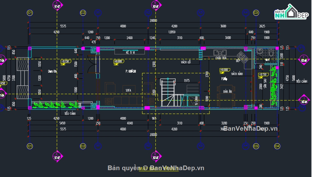 Nhà phố 4 tầng,Nhà 4 tầng 5x20m,Nhà phố 5x20m,bản vẽ nhà phố 4 tầng đẹp,phối cảnh nhà phố 4 tầng đẹp