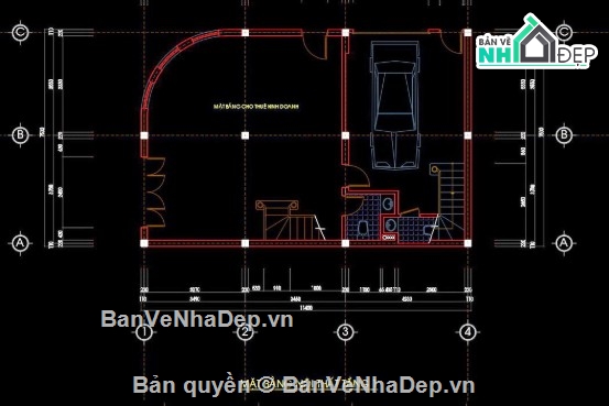 nhà phố 4 tầng,file cad nhà phố 4 tầng,cad nhà phố 4 tầng