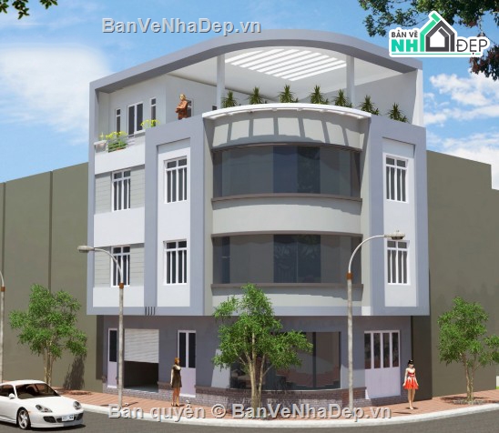 nhà phố 4 tầng,file cad nhà phố 4 tầng,cad nhà phố 4 tầng