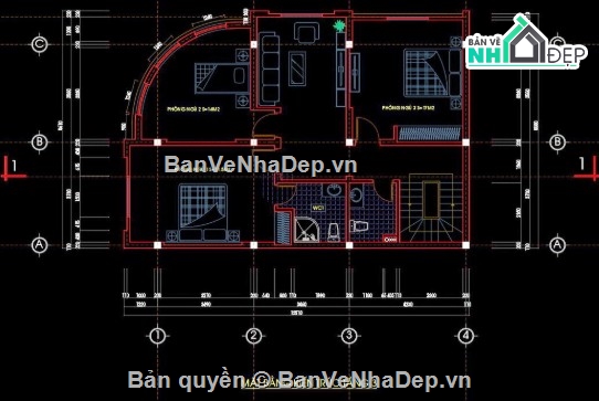 nhà phố 4 tầng,file cad nhà phố 4 tầng,cad nhà phố 4 tầng