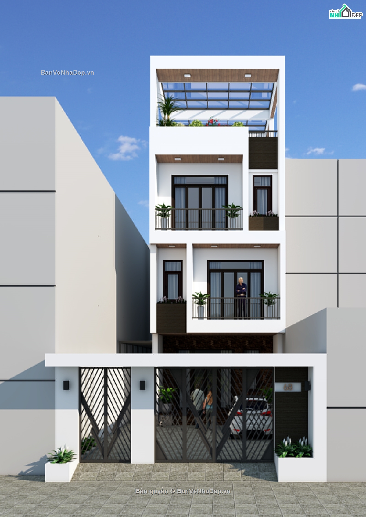 Nha pho 4 tang hien dai,Nha pho 4 tang 5x20m,Nha pho 4 tang hien dai 5x20m,nhà phố,nhà phố 4 tầng,nhà phố 4 tầng 5x20m