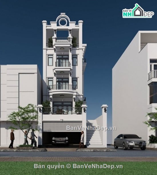 Nhà phố 4 tầng,Nhà phố,file cad nhà phố 4 tầng,cad nhà phố 4 tầng