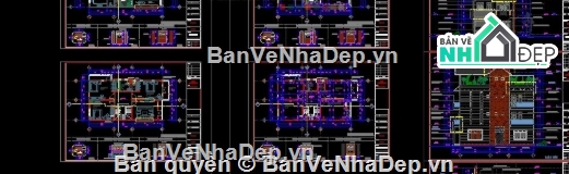 Nhà phố 4 tầng,kiến trúc 4 tầng,Nhà phố,file cad nhà phố 4 tầng