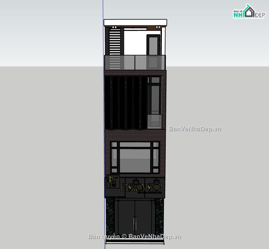 Nhà phố 4 tầng,file sketchup nhà phố 4 tầng,nhà phố 4 tầng file sketchup,sketchup nhà phố 4 tầng,nhà phố 4 tầng file su