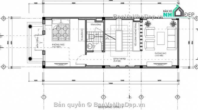 Nhà phố 4 tầng,cad nhà phố 4 tầng,file cad nhà phố 4 tầng,nhà phố 4 tầng cad