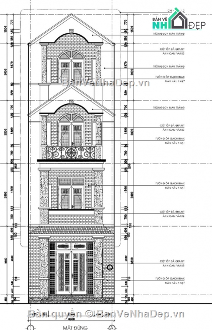 Nhà phố 4 tầng,cad nhà phố 4 tầng,file cad nhà phố 4 tầng,nhà phố 4 tầng cad