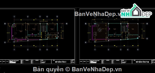 Nhà phố 4 tầng,Nhà phố,cad nhà phố 4 tầng,nhà phố 4 tầng file cad