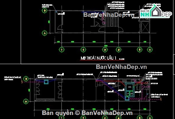 Bản vẽ kiến trúc Nhà,Nhà phố,kết cấu 2 tầng,full bản vẽ nhà phố