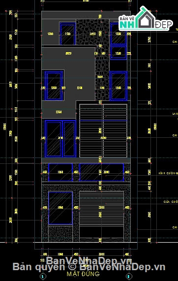nhà phố trên 3 tầng,nhà phố trên 4 tầng,nhà phố 5 tầng,bản vẽ nhà phố,Nhà phố