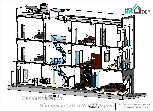 Nhà phố 5x20m,5x20x3 tầng,nhà phố 3 tầng,phương án nhà phố 3 tầng