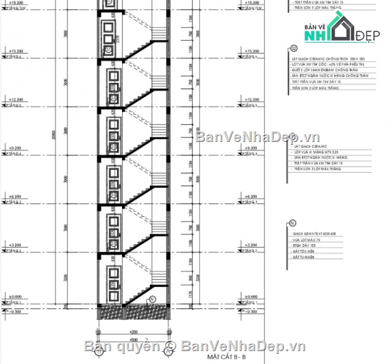 nhà phố 6 tầng,file cad nhà phố 6 tầng,file autocad nhà phố 6 tầng,nhà phố 6 tầng cad