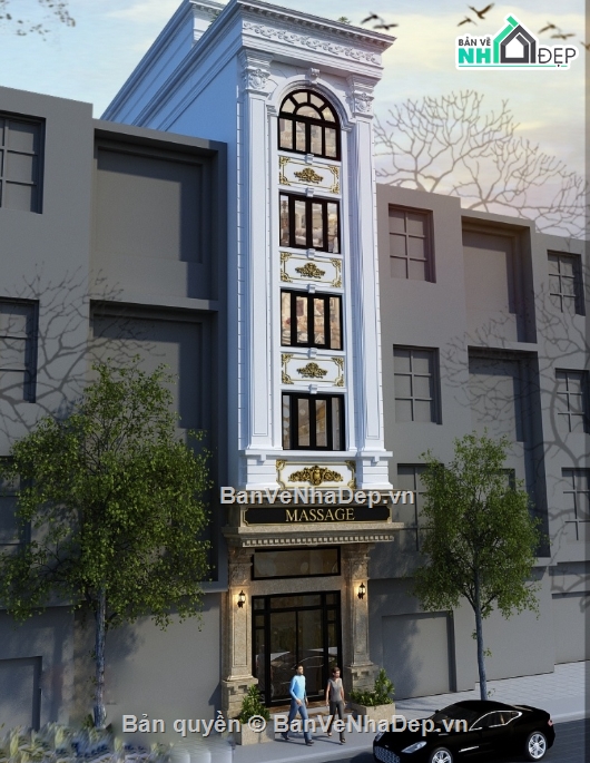 nhà phố 6 tầng,file cad nhà phố 6 tầng,file autocad nhà phố 6 tầng,nhà phố 6 tầng cad