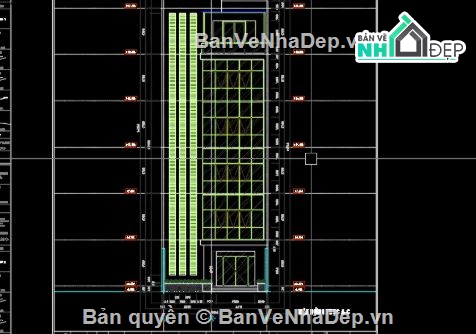 bản vẽ nhà phố 7 tầng,revit nhà phố 7 tầng,file revit nhà phố 7 tầng